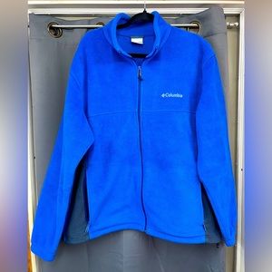 Columbia men’s mountain fleece full zip jacket long sleeve, size XL